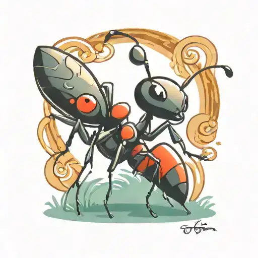 Cartoon Marching Ant