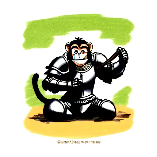 Monkey In Knight Armor