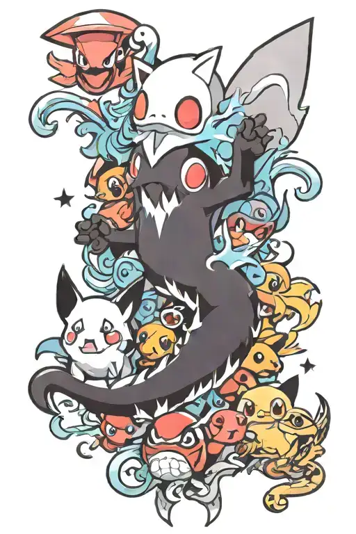 Ghost Pokemon Leg Sleeve