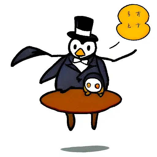 Penguin With Top Hat