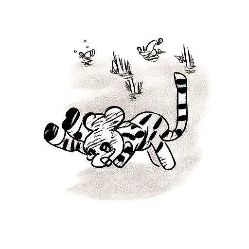 Disney Bouncing Tigger Aquatic Scene