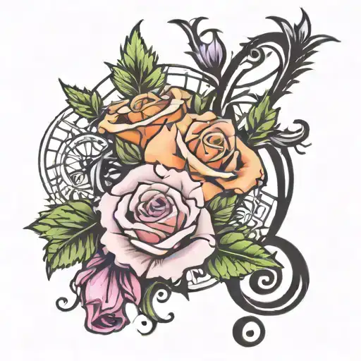 Rose And Thistle Treble Clef