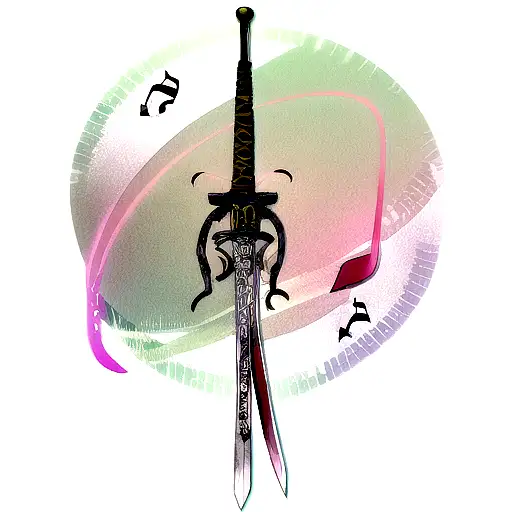 Sword Wrapped In Music Notes