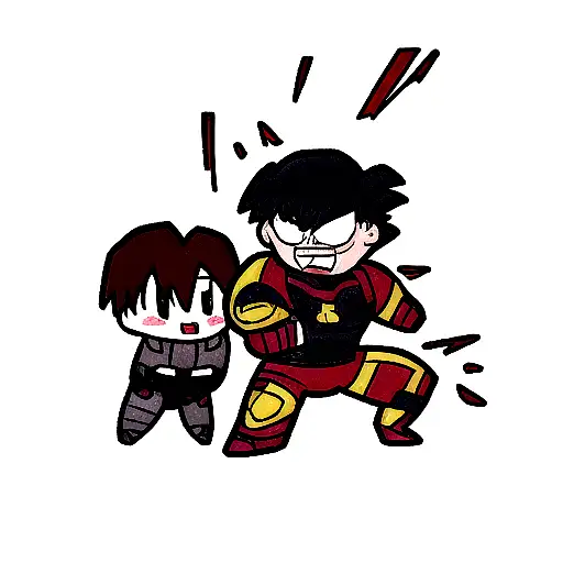 Venom With Iron Man And Ultra Instinct Goku Tattoo