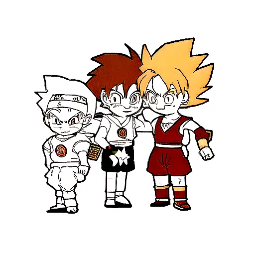 Anime Dragon Ball Naruto Luffy Ichigo Tattoo