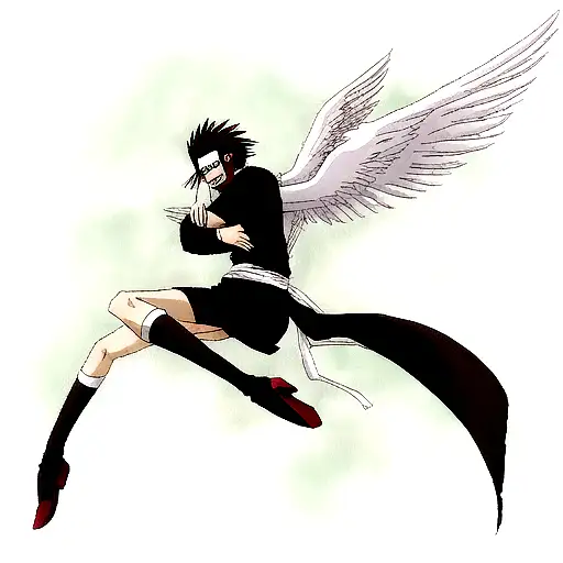 Thw Number 4 From Ulquiorra From Bleach With His Wing Style On The Sides