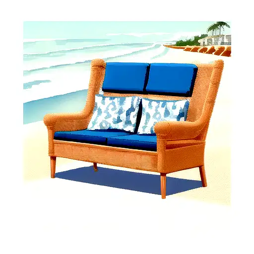 Sofa In A Beach