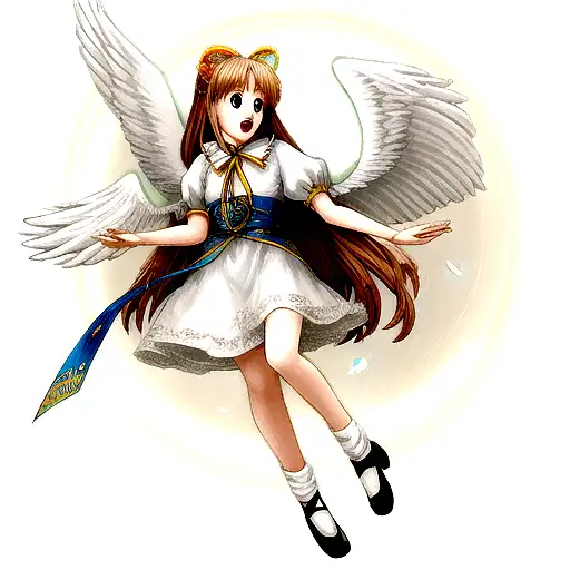 Angel With Three Birds