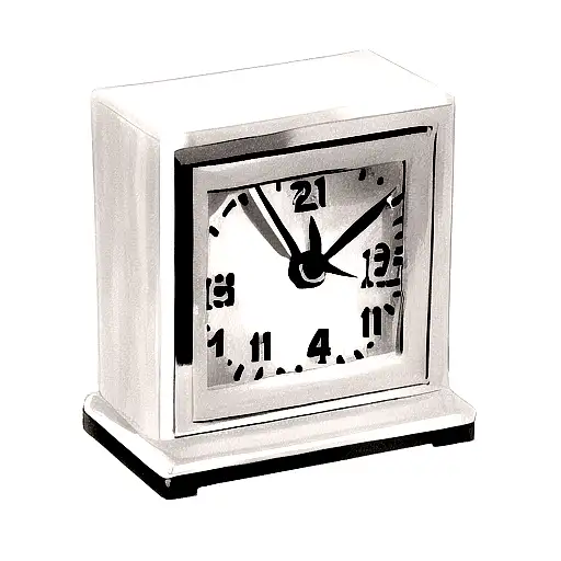 A Melt Clock In Black And White