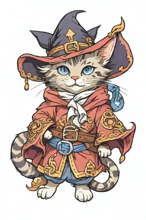 Wizard Cat With Robes