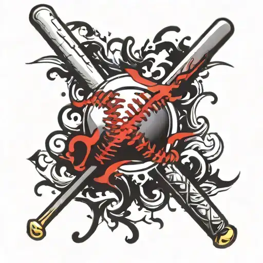 Baseball Symbolizing Eternal Love