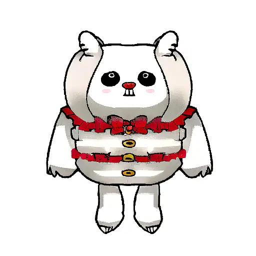 Cute But Scary Stuffed Rabbit