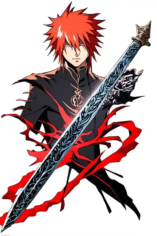 Ichigo Kurosaki Ichigo's Sword From Bleach
