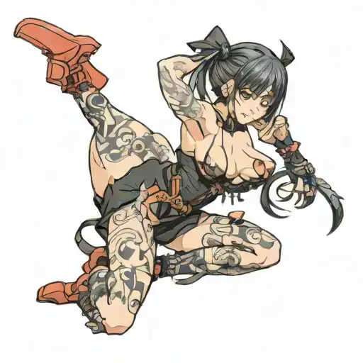 Big Titty Goth Girl Bending Over