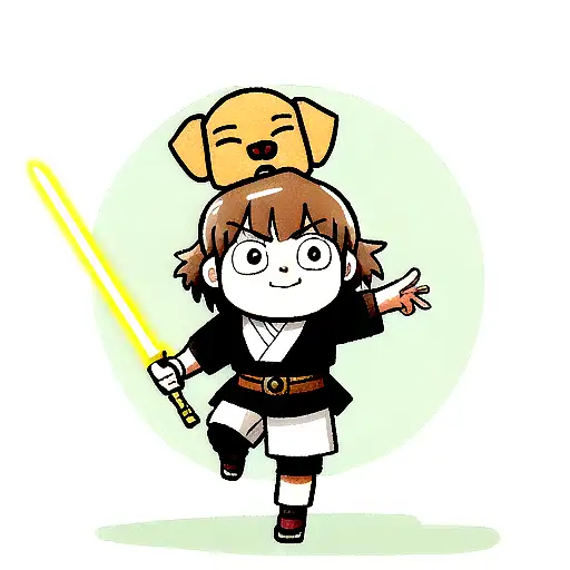 Jedi Man With Dog Head