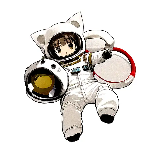 Cat In Space With Astronaut Suit
