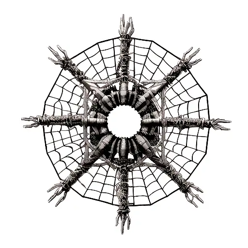 Spider With Around It The Judgement Chain Of Kurapika From The Anime Hunterxhunter