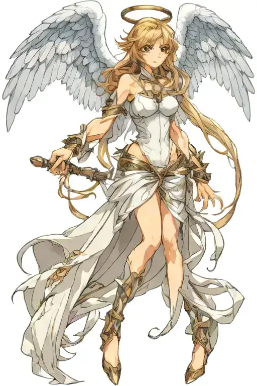 Angel In Mideval Armon