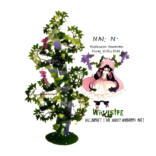 Vines With The Name Myrtle Going Up It Along With The Word Njr 122394