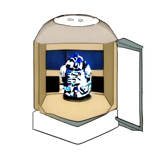 R2-d2 As Base With Some Of The Panels Different Scenes From Star Wars Clone Wars