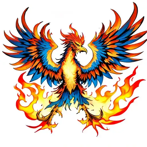 Phoenix With Flames