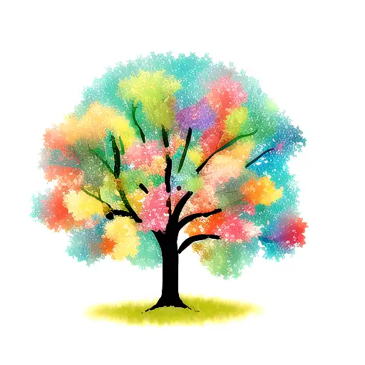 Friendly Colorful Tree