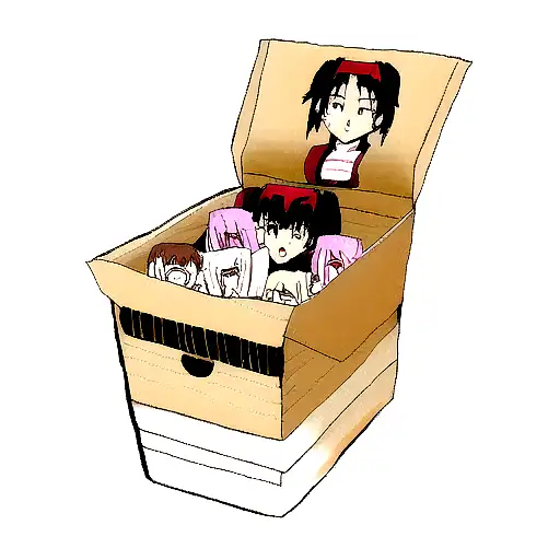 Anime Box Of A Female Face