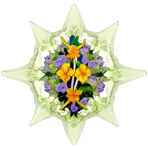 Vine With Flower Pedels