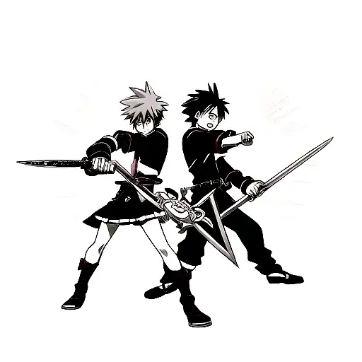 Keyblade And Buster Sword