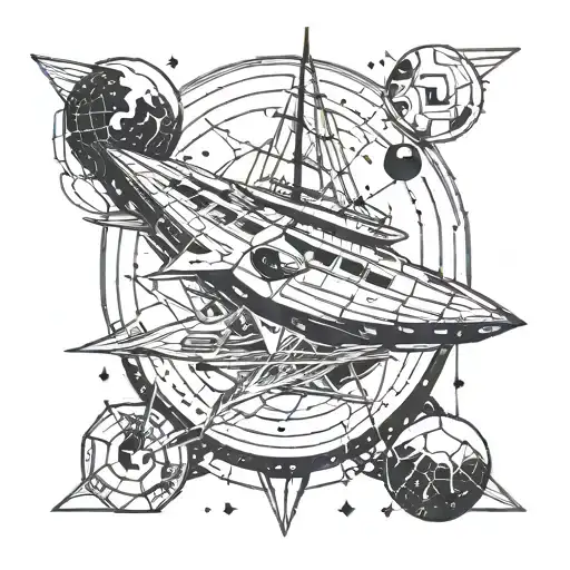 Geometry Ship Thru Space Theme