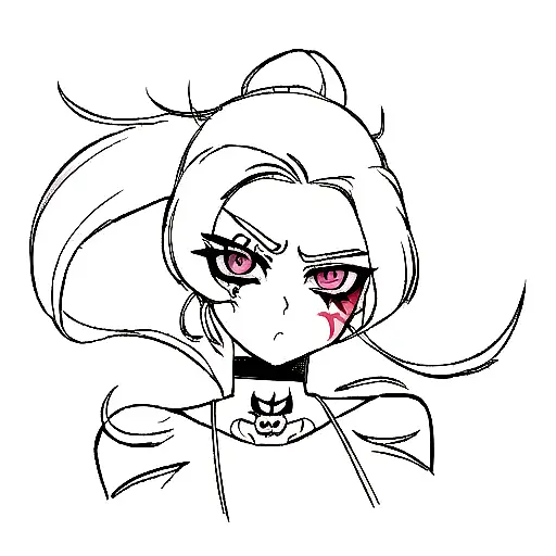 Girl With Scorpion On Her Face