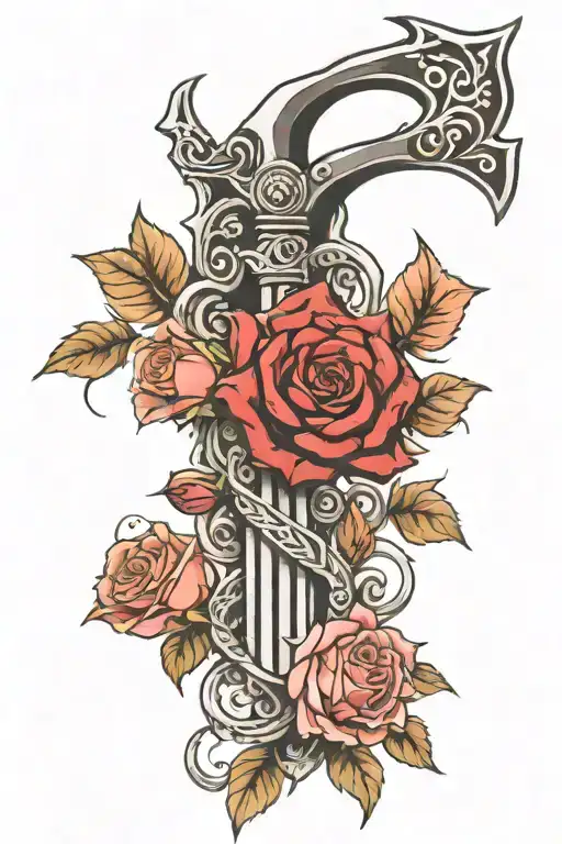Guts Emblem Of Sacrifice Symbol And Roses