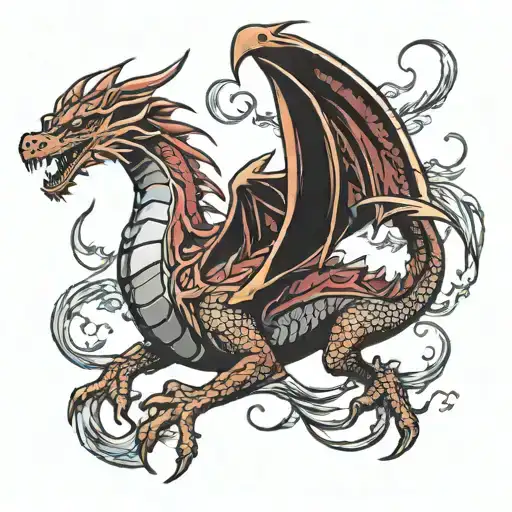 Red Dragon Flying