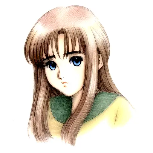 A Realistic Portrait Of Mew Using Traditional Style