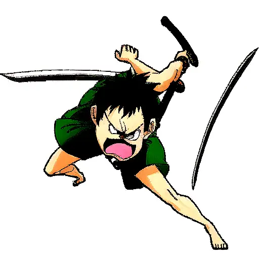 Angry Peter Pan Holding A Sword