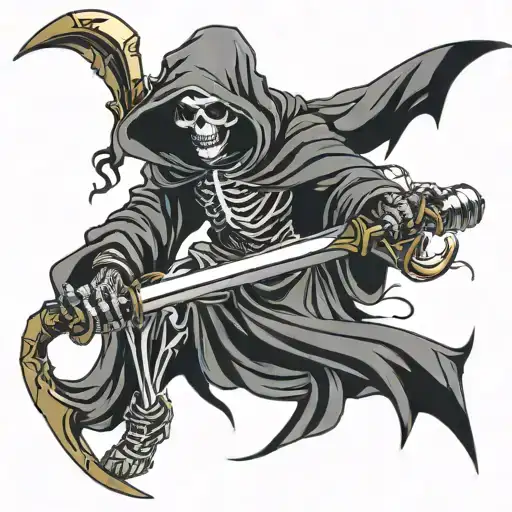Grim Reaper With Scythe