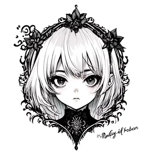 Tatto Anime Gothic