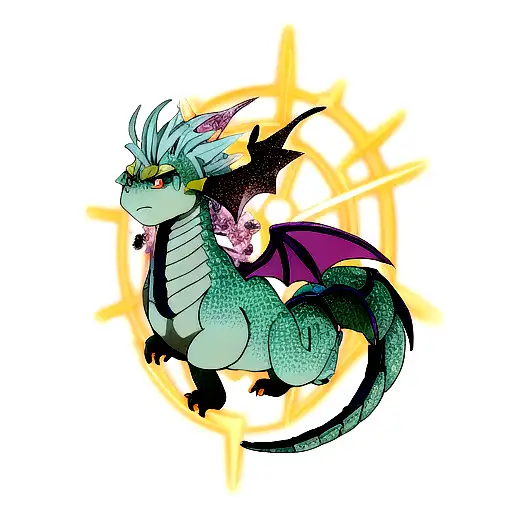 Oroborus Dragon On Galaxy