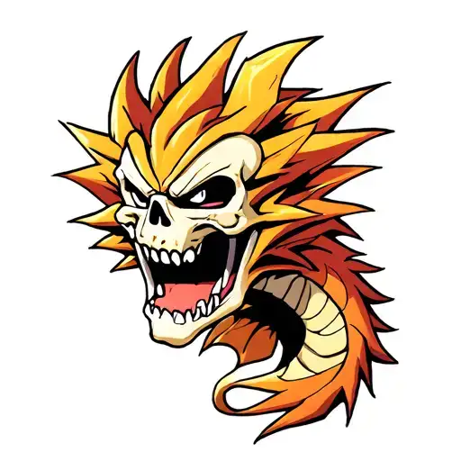 Manga Dragon Dragon Ball With Skull