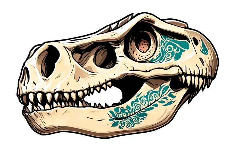 Dinosaur Skull With