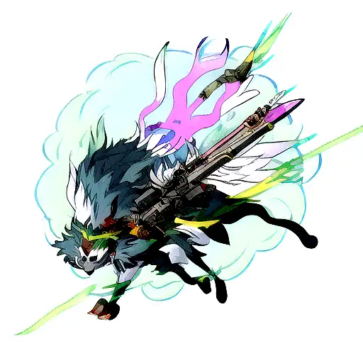 A Mythical Creature Combining A Weapon And An Animal