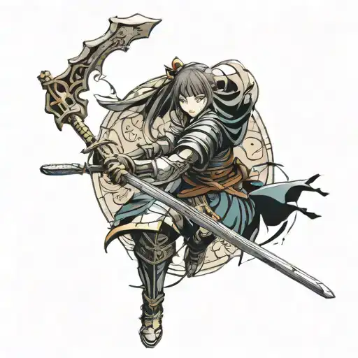 Samurai Girl In Dark Souls