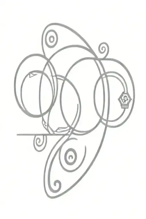 Pisces Symbol Integrated Combined With This Neptune Symbol And Jupiter Symbol