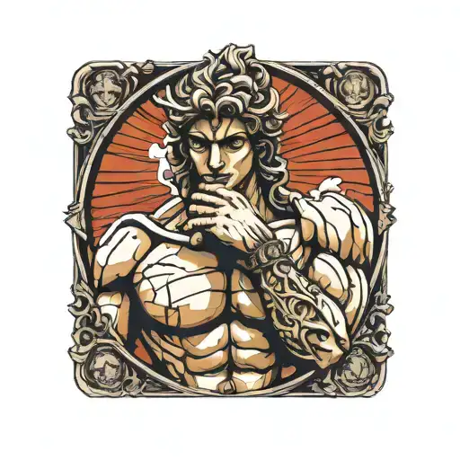 David Statue With A Ring On The Finger