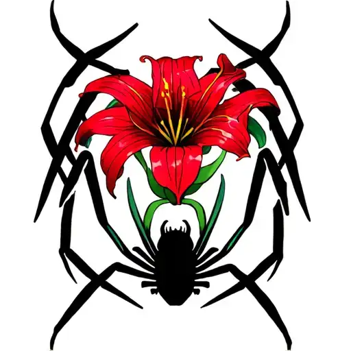 Gara Love Symbol With Red Spider Lily