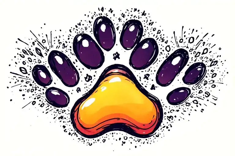 Dog Paw Print Mimimalistic Wrist