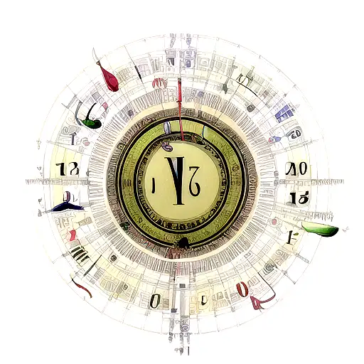 Musical Notes Intertwined With Roman Numerals