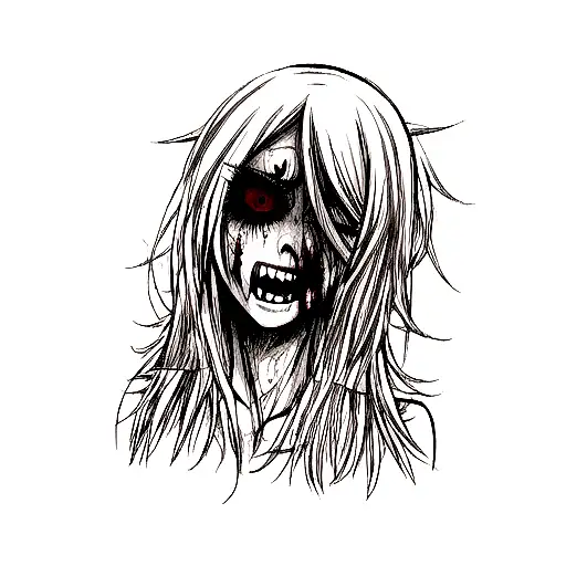 Zombified Beautiful Woman