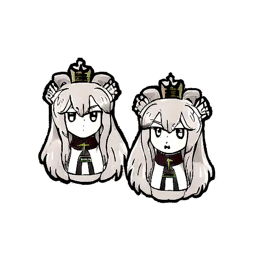Two Cross Crown And Two Lions