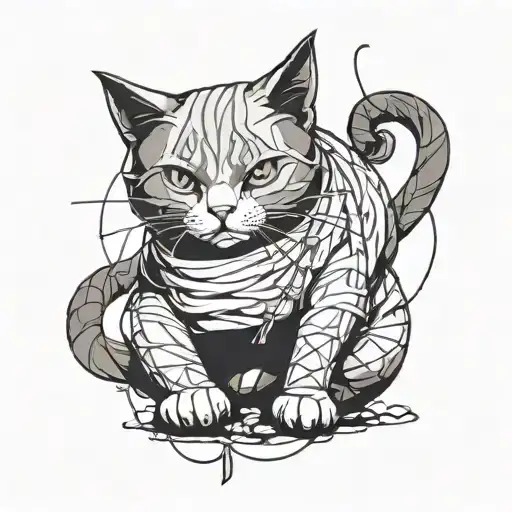Shibari Cat Animal Inspired